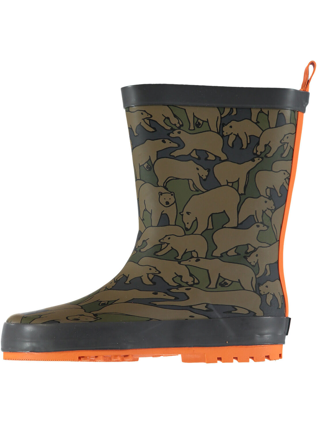 Botte de pluie kaki imprim ours enfant gar on